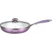 24см Сковорода с крышкой (серия Jewelry Amethyst) VS-2504